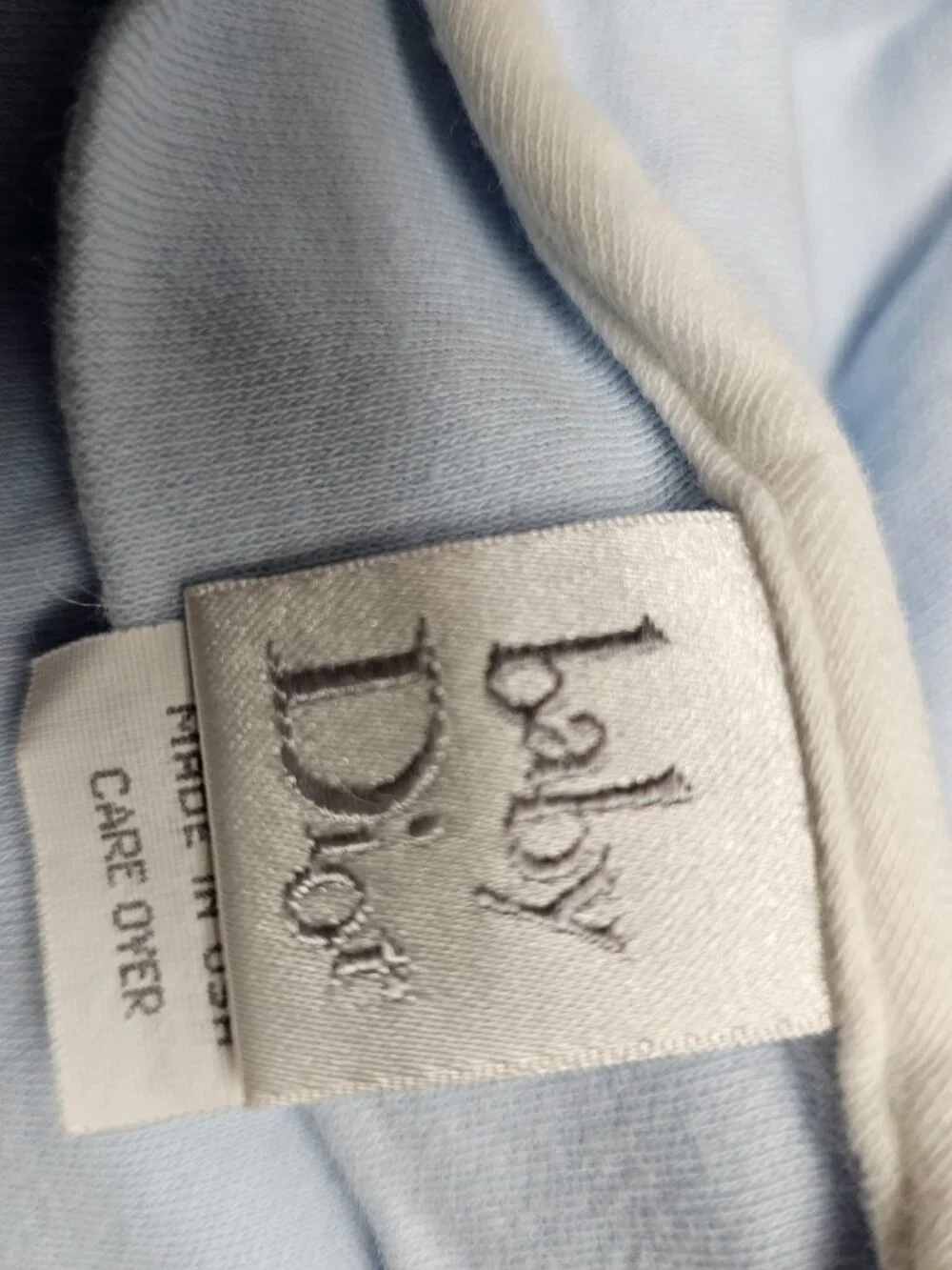 Blue Baby Boy Dior Lovey Blanket Bear Sailboat Duck Ball Embroidered Cotton
